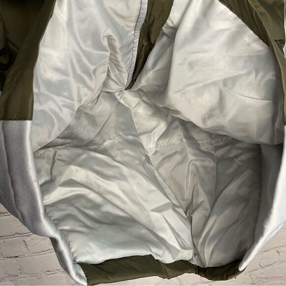 MSX by Michael Strahan Green Full Zip Jacket Coat Lined Nylon Mens Medium - Picture 4 of 7